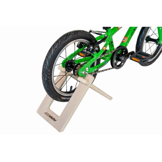 Bike Stand in wood for children's bikes